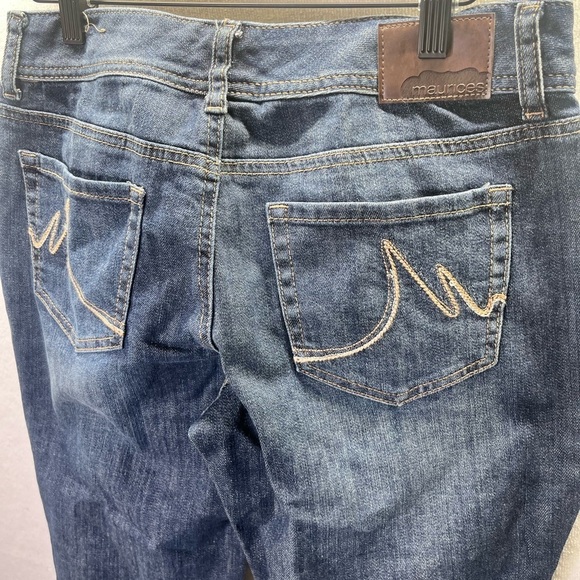 Maurices Curvy Bootcut Jeans Womens 5/6 blue Denim Stretch Cute Pants 2067 - Picture 9 of 10